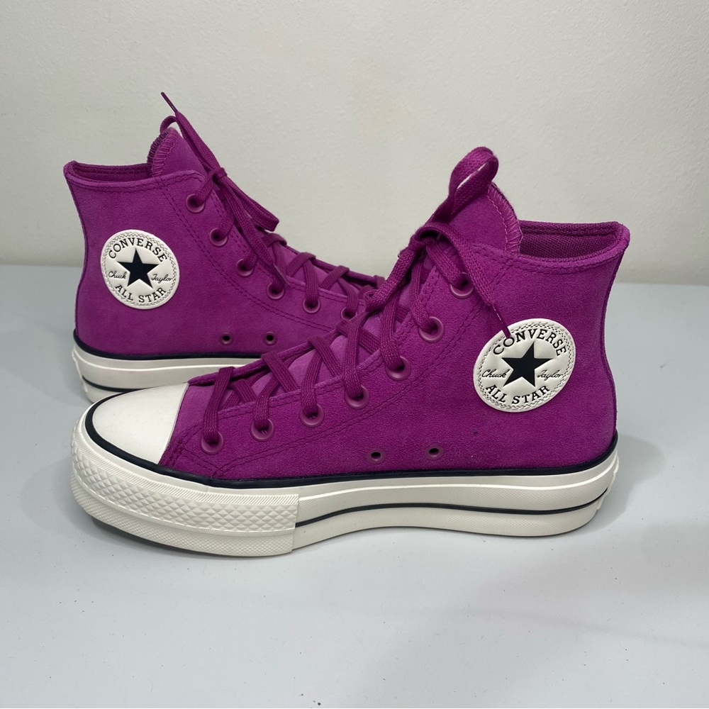 Converse A11143C Chuck Taylor Hi Platform Womens Sneakers Violet US Size 7